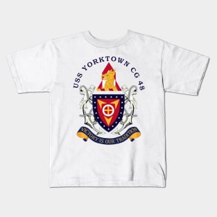 Navy - USS Yorktown (CG-48) woBakGrd Kids T-Shirt